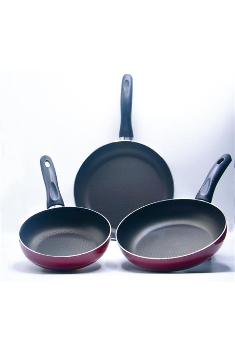 ERDEM HASLON Teflon Tava Seti 20-24-28cm