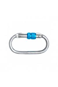 Fixe Symmetrıc St Screw Gate Kilitli Karabina Silver-blue