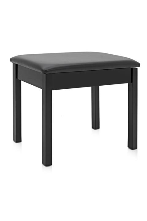 KÖHNER Ahşap Deri Siyah Piyano Taburesi