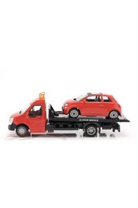 toysandmore Araç Çekici Ve Fiat 500 Bis Diecast Burago Metal Araba Kurtarıcı Taşıyıcı