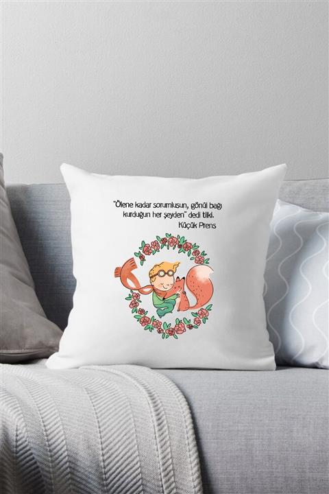 Hediye Atölyem Küçük Prens Tasarımlı Yastık