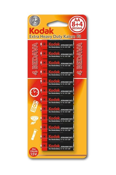 Kodak Çinko Karbon Blister 12'li Kalem Pil