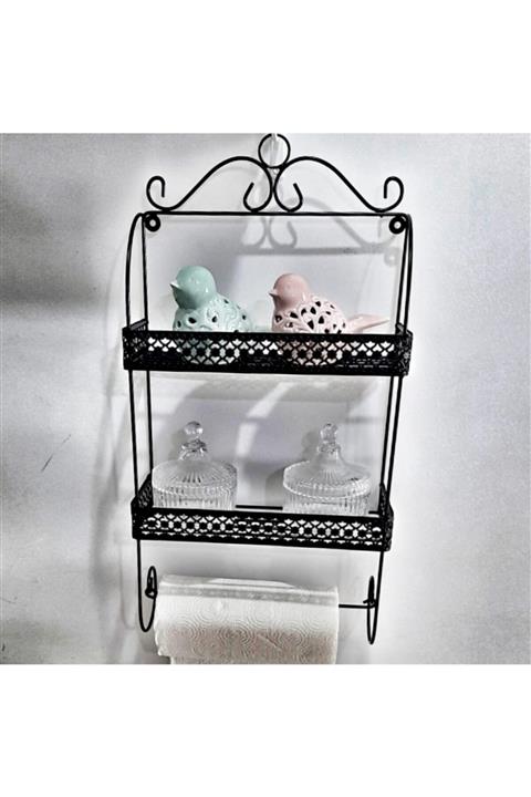 MİEN Ferforje Baharatlık Ve Havluluk - Ferforje Metal Duvar Rafı