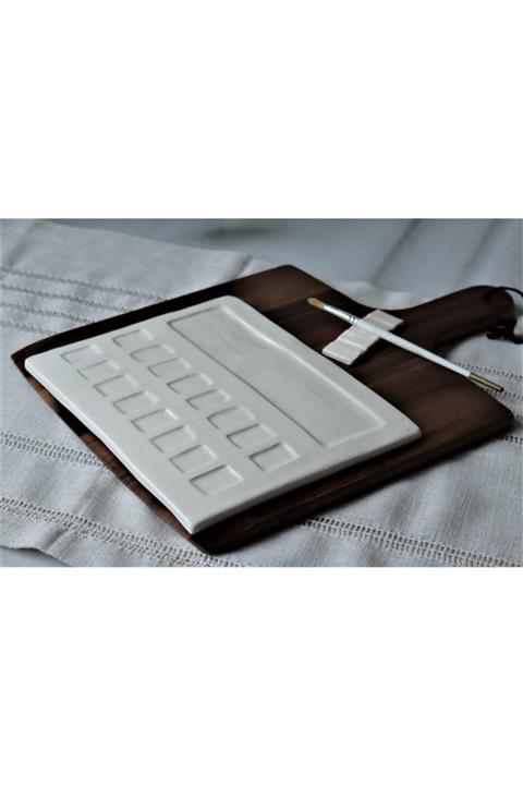 Studio Clay  Istanbul Büyük Seramik Palet - El Yapımı Suluboya Paleti