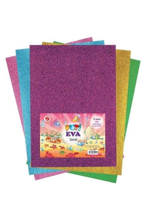 Puti Karışık Renk A4 Simli Eva 10'lu 1130
