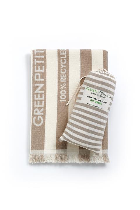 Green Petition Doğa Dostu Delmor Fit Plaj Havlusu 76x142 Cm Sand Beige