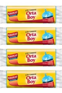 Koroplast Güçlü Çöp Torbası Orta Boy 15 Adet 4lü