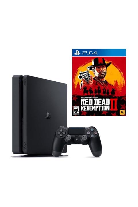Sony Playstation 4 Slim 500 Gb + Ps4 Red Dead Redemption 2 (Eurasia Garantili)