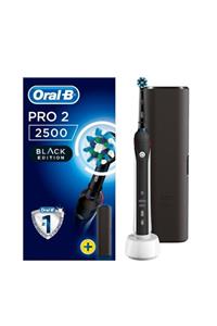 OralB Oral B Pro 2500 Şarj Edilebilir Diş Fırçası Cross Action Siyah + Seyahat Kabı