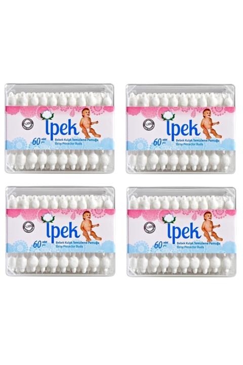 İpek Bebek Kulak Temizleme Pamuğu 60'lı 4 Adet