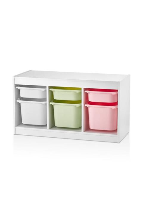 Vip Home Montessori Bebek Dolabı Trofast Eşya Saklama Düzenleme Ünitesi Vps-03