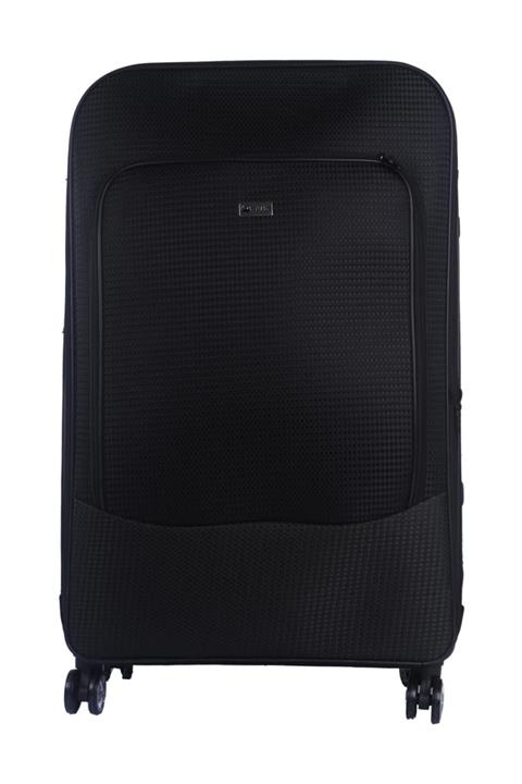 Anka Battal Boy Siyah Kumaş Valiz Av5001