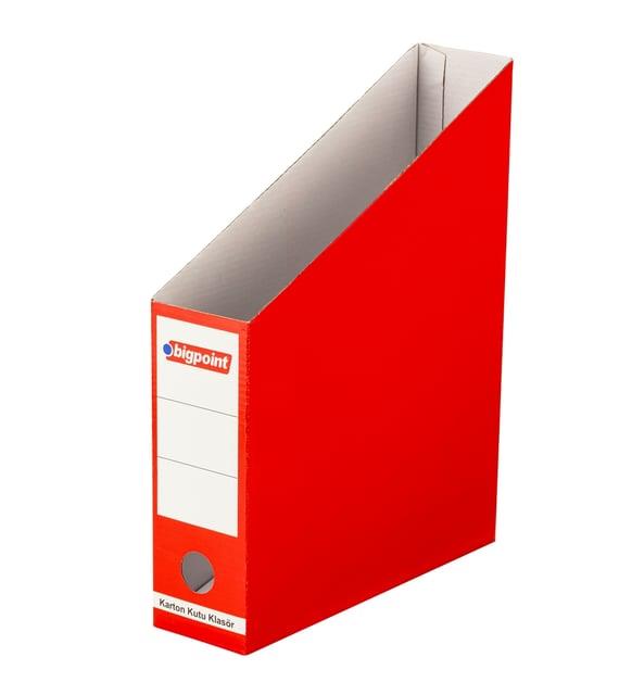 Bigpoint Karton Kutu Klasör Kırmızı 6'lı Paket