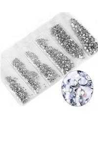 Venalisa Diamond 1080 Parça 6 Farklı Boy Silver Renk Nail Art Tırnak Taş