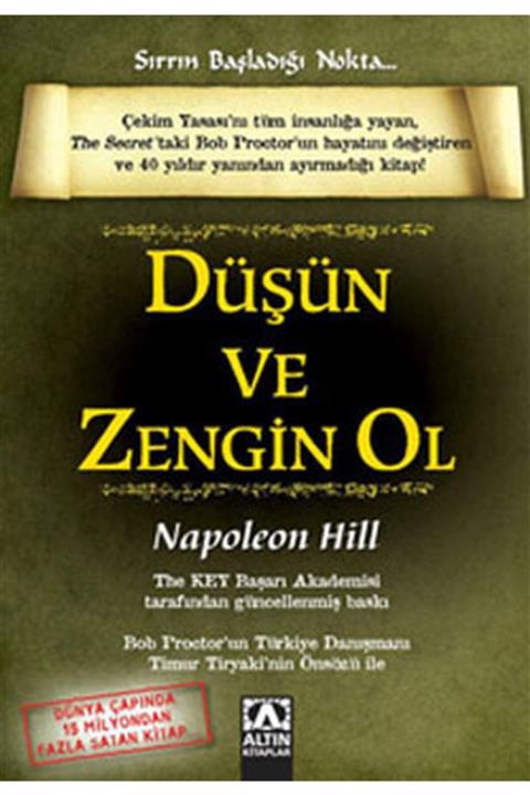 Altın Kitaplar Düşün Ve Zengin Ol - Napoleon Hill -