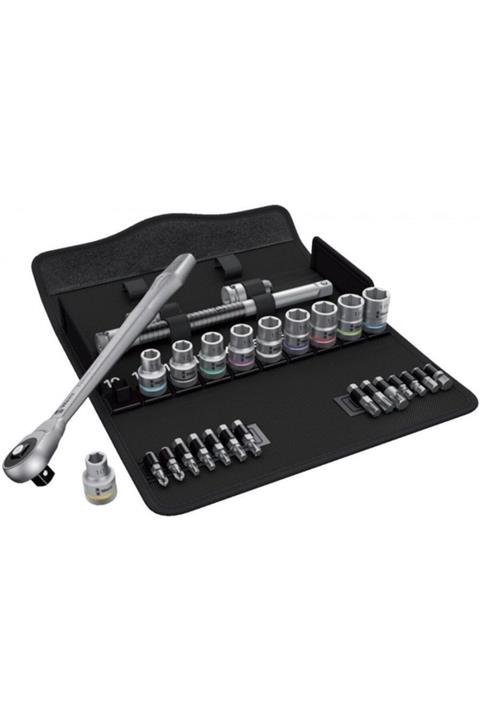 wera 05004077001 Bits Ve Lokma Anahtar Set 1/2 Inç 28 Parçalı Zyklop Push