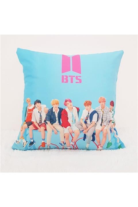 bukashops Bts Mavi Yastık 24x26 Cm