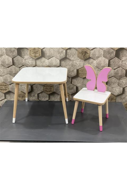 nhmobilya Kelebek  Çocuk Sandalye Ve Masası
