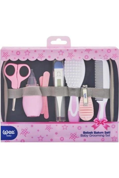 Wee Baby Pembe 9 Parça Bebek Bakım Seti No : 191