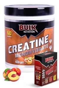 Bulk Nutrition Creatine 60 Servis Şeftali Aromalı Hediye Whey Protein Tozu