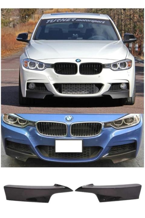 NamTuning Bmw F30 2012 Tampon Ön Flap Seti M Performance St P Black