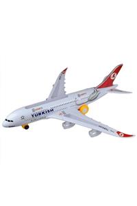 Hobtoys Türk Hava Yolları A380 Oyuncak Uçak Işıklı Hareketli 45 Cm