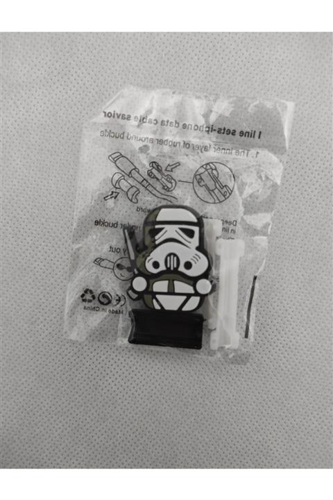 özaytasarım Star Wars Figürü Gri Robot Usb-Şarj Kablo Koruyucu