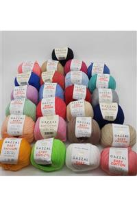 Gazzal Baby Cotton 50 gr 25'li Amigurumi Ve Punch Ipi