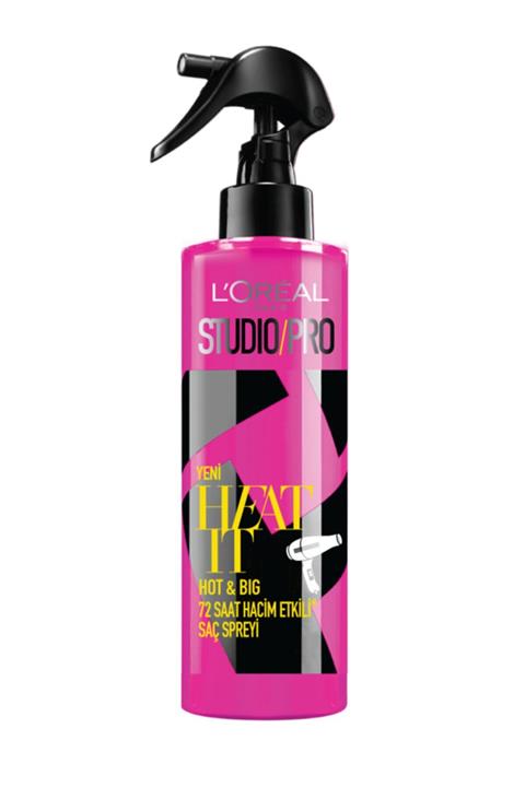 L'Oreal Paris Studio / Pro Heat It Hot & Bıg 72 Saat Hacim Etkili* Saç Spreyi