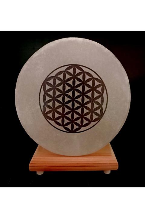 ALPİ TUZ EVİ Yaşam Çiçeği Işlemeli Tuz Lambası