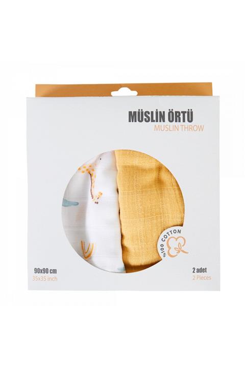 Pufi Puf Ikili Müslin Örtü 9090 Cm