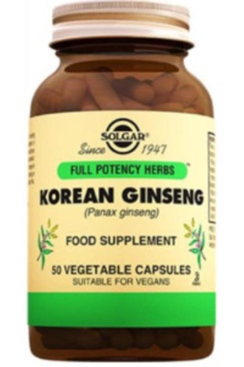 Solgar Korean Gınseng 50 Kapsul