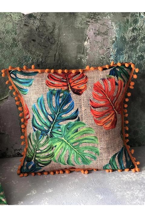 HAZE DESİGN LAB Turuncu Tropikal Yastık - Model - 1
