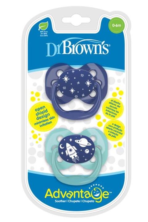 Dr Browns Dr. Brown's Advantage Emzik 1. Evre (0-6 Ay) Mavi Ikili Paket