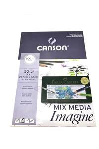 Canson -faber Castell Set - 200gr A3 50yp+ Faber Watercolour A.dürer Aqarel 12'li Kuru Boya