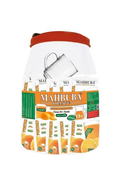 ELDEST Mahbuba Portakal Aromalı Toz İçecek Kavanoz 40x11.2gr + Kupa