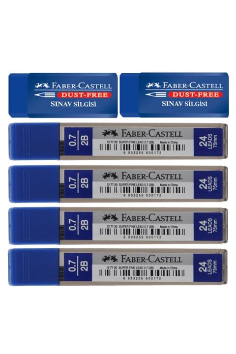 Faber Castell 0.7 Uç - Silgi Seti