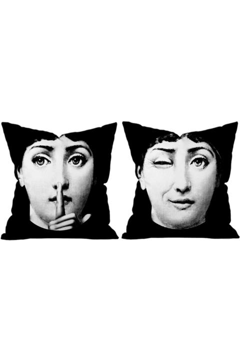 SWEET HOME ARTS Love Black 2'li Yastık Krlent Kılıf Seti