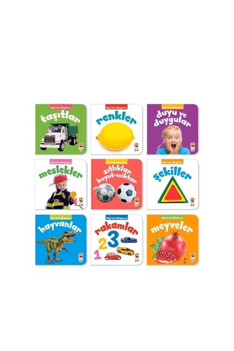 Sincap Kitap Ingilizce Destekli Bilgi Dolu Minik Kütüphanem - 9 Kitap Pembe Kutu