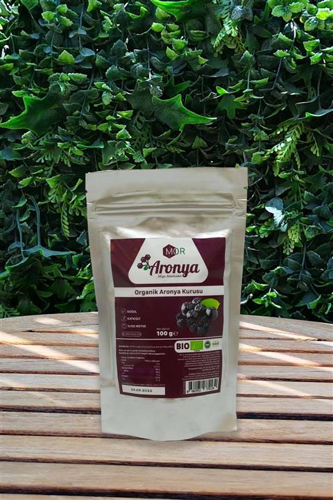 Mor Aronya Organik Aronya Kurusu 100 g %100 Aronya Meyvesi