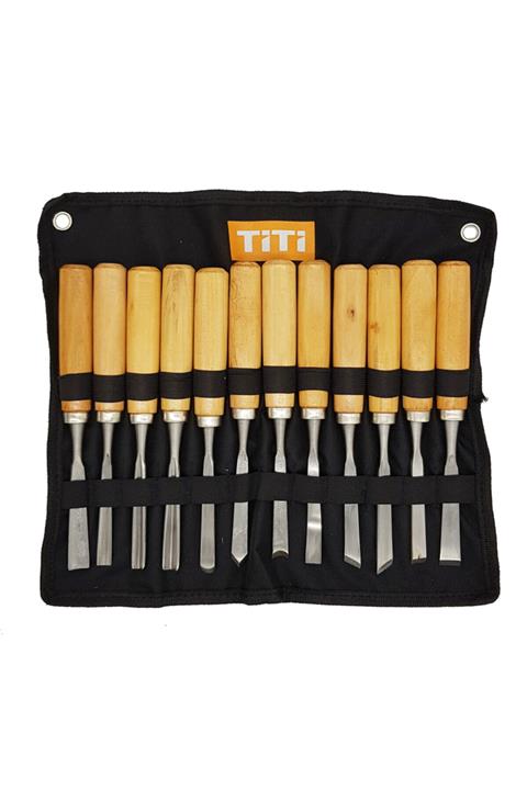 Titi 1180 Ahşap Oyma Seti 12 Parça