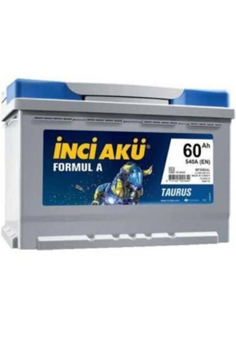 İNCİ AKÜ 12v 60ah 540a Formul A Oto Aküsü