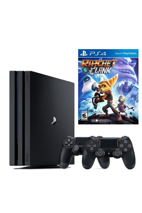 Sony Playstation 4 Pro 1 TB + 2. PS4 Kol + PS4 Ratchet Clank