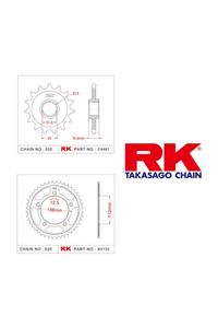 RK Honda Nc 750 X Abs  Ön Aa Dişli 520 - 17/43 T(2014-2016)