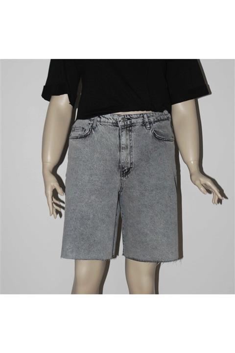 MyBasicXL Gri Jean Şort