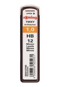 Rotring Hi-polymer (hb) Kurşun Kalem Ucu (versatil Kalem Ucu, Min) 0.9 Mm (1 Paket=10 Tüp) S0312700