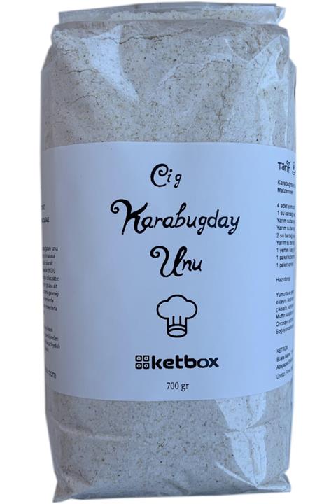 ketbox Katkısız Doğal Glutensiz Organik Çiğ Karabuğday Unu 700 gr