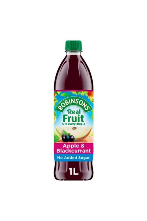 Robinsons Apple&Blackcurrant Squash No Added Sugar (Şekersiz) 1 Lt
