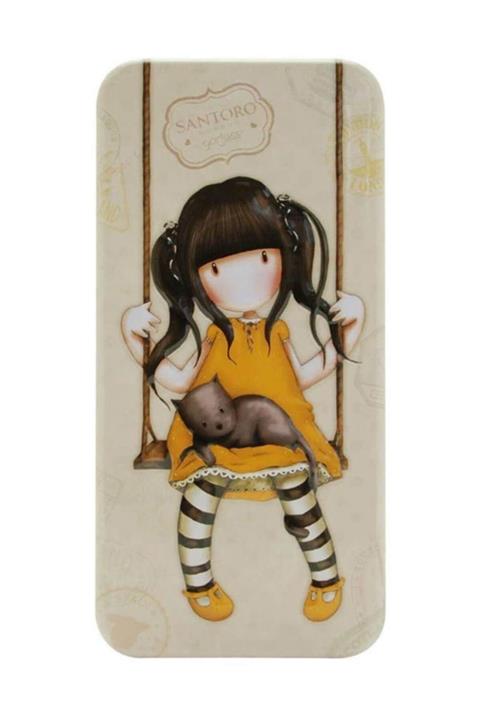 Santoro Gorjuss Vacation Metal Kalem Kutu Ruby Yellow  /