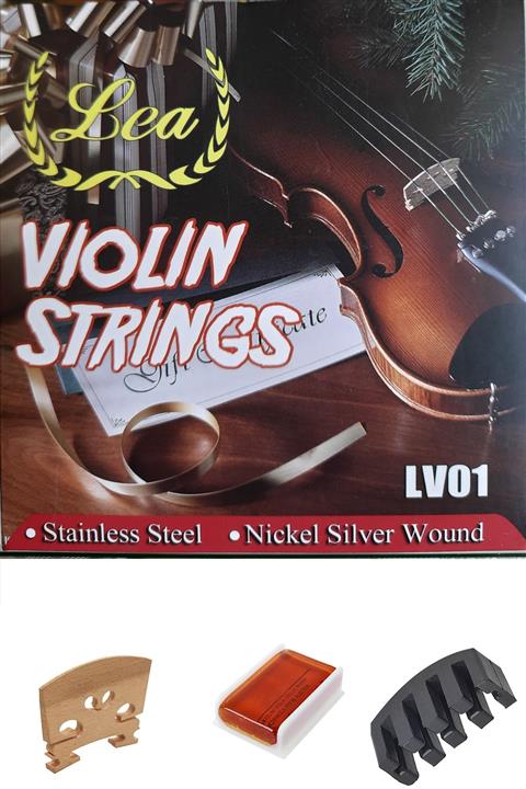 LEA Ithal Keman Teli Seti + Reçine + Eşik +keman Susturucusu